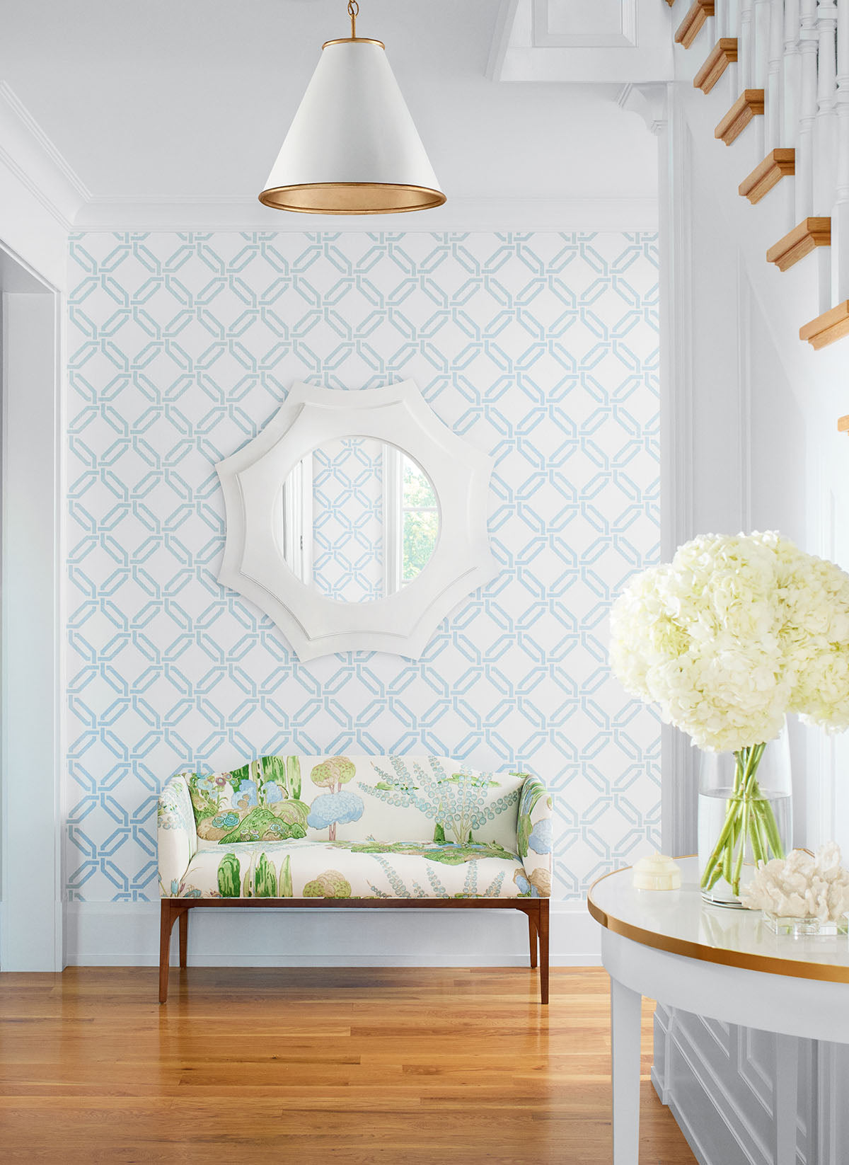 Thibaut wallpaper Miramar Way T45053 Light Blue