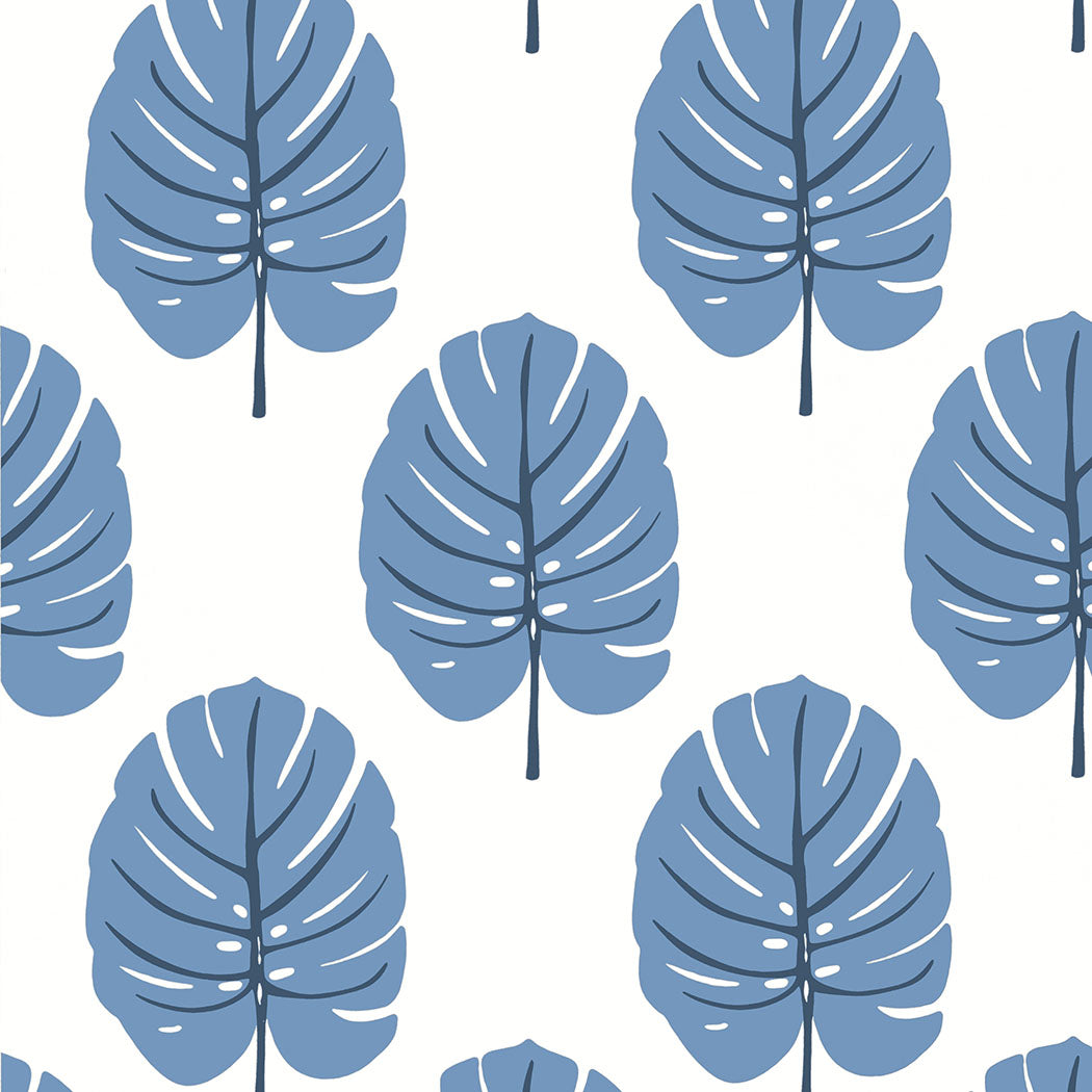 Thibaut behang Monstera Blue T13953