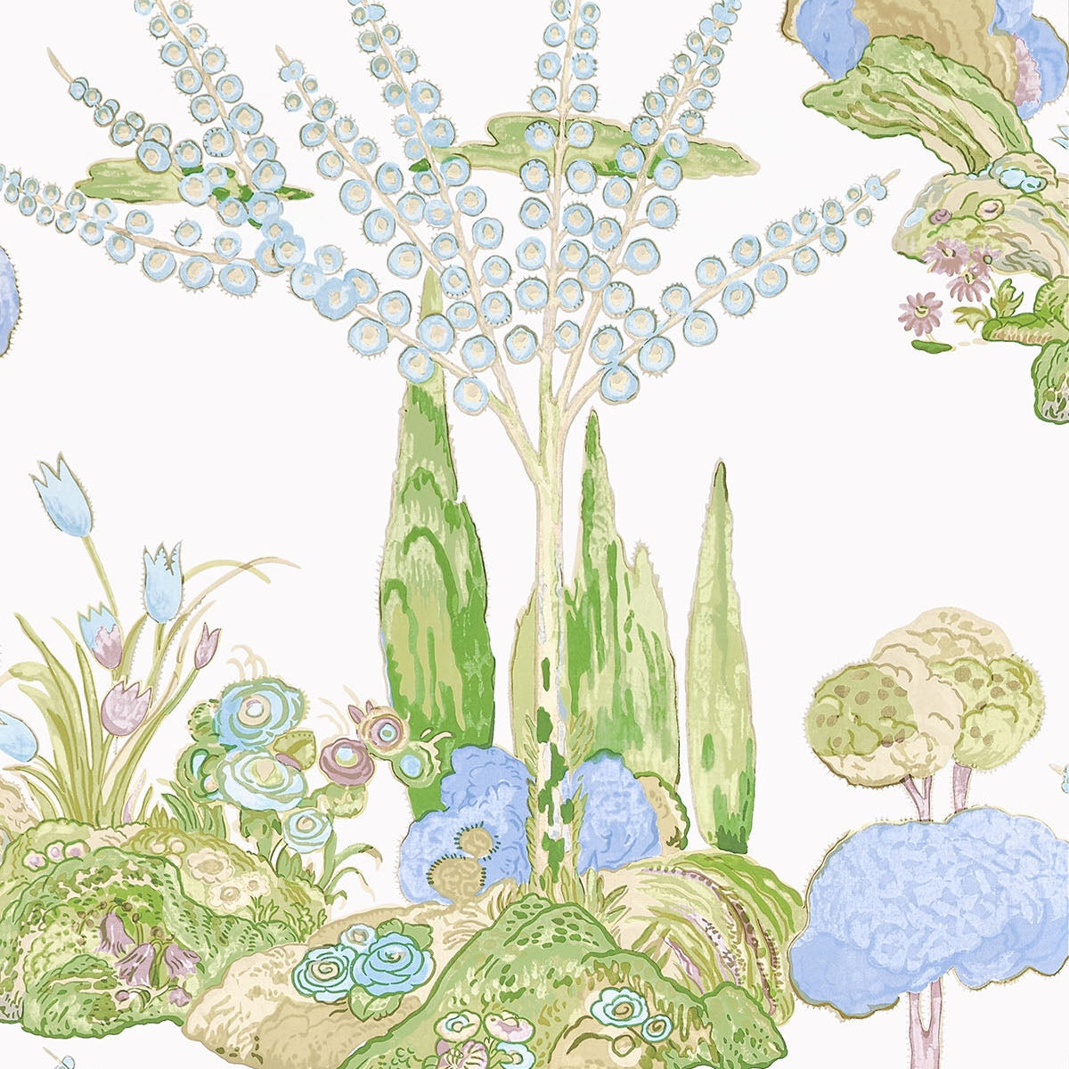 Thibaut behang Orleans T45027 Lavender uit de collectie Wanderlust