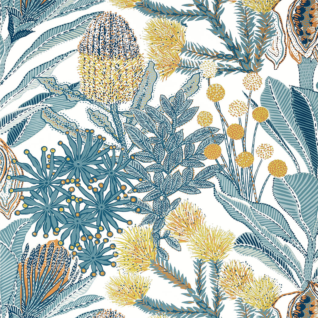 Thibaut behang Protea Blue T13922
