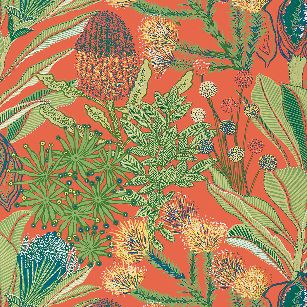 Thibaut behang Protea Coral T13906