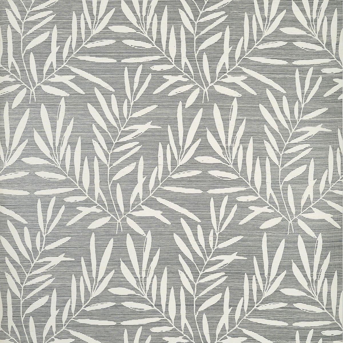 Thibaut behang Summer Leaves Charcoal T15801