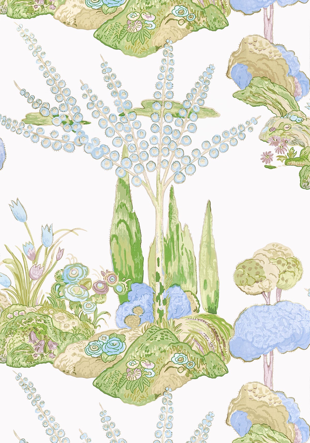 Thibaut behang Orleans T45027 in de kleur Lavender