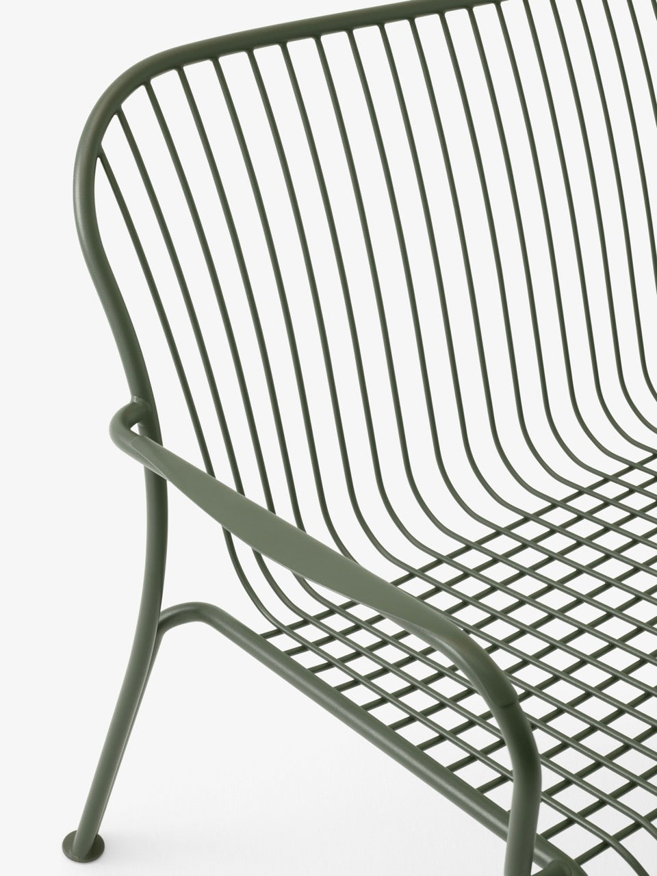 &Tradition Thorvald SC110 outdoor lounge sofa with arms color bronze green