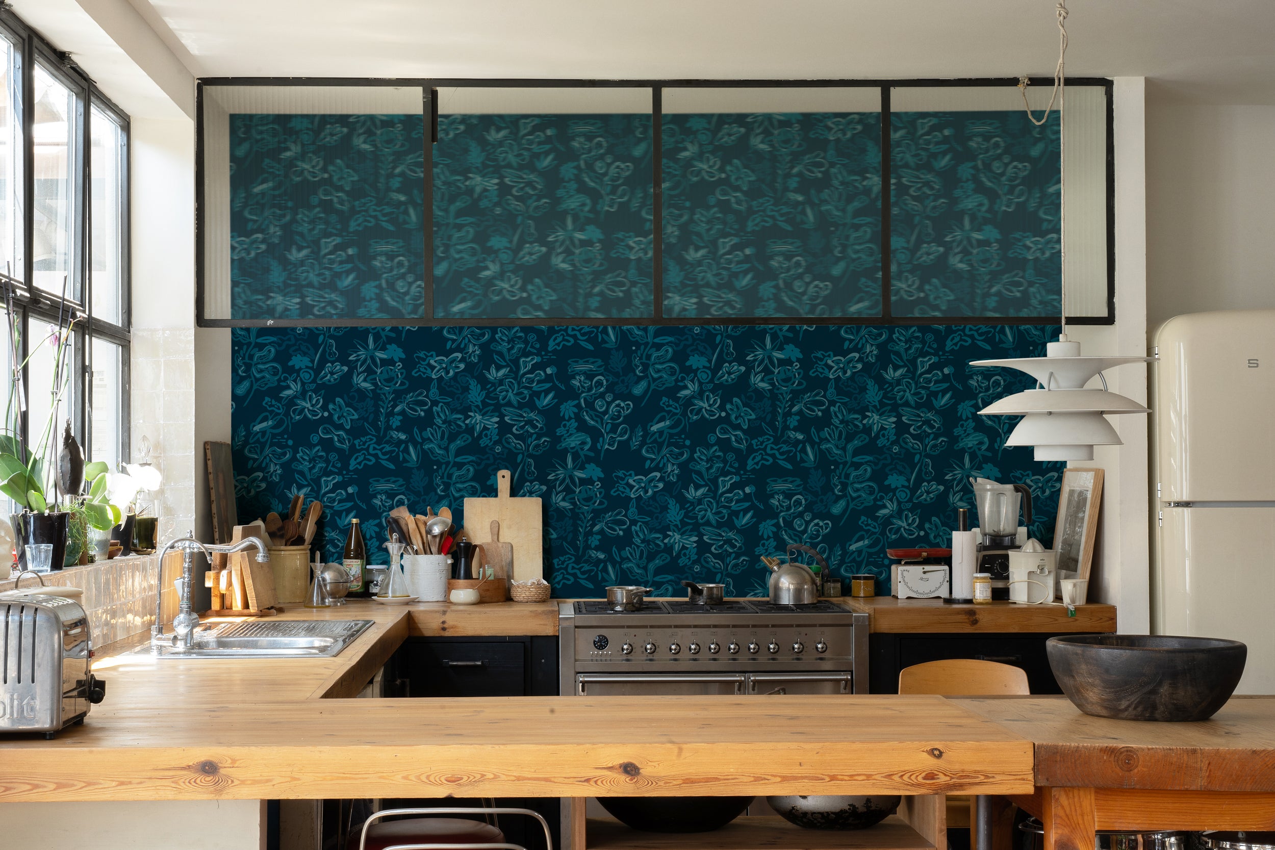 Tres Tintas behang Crazy Flowers EF4905-1