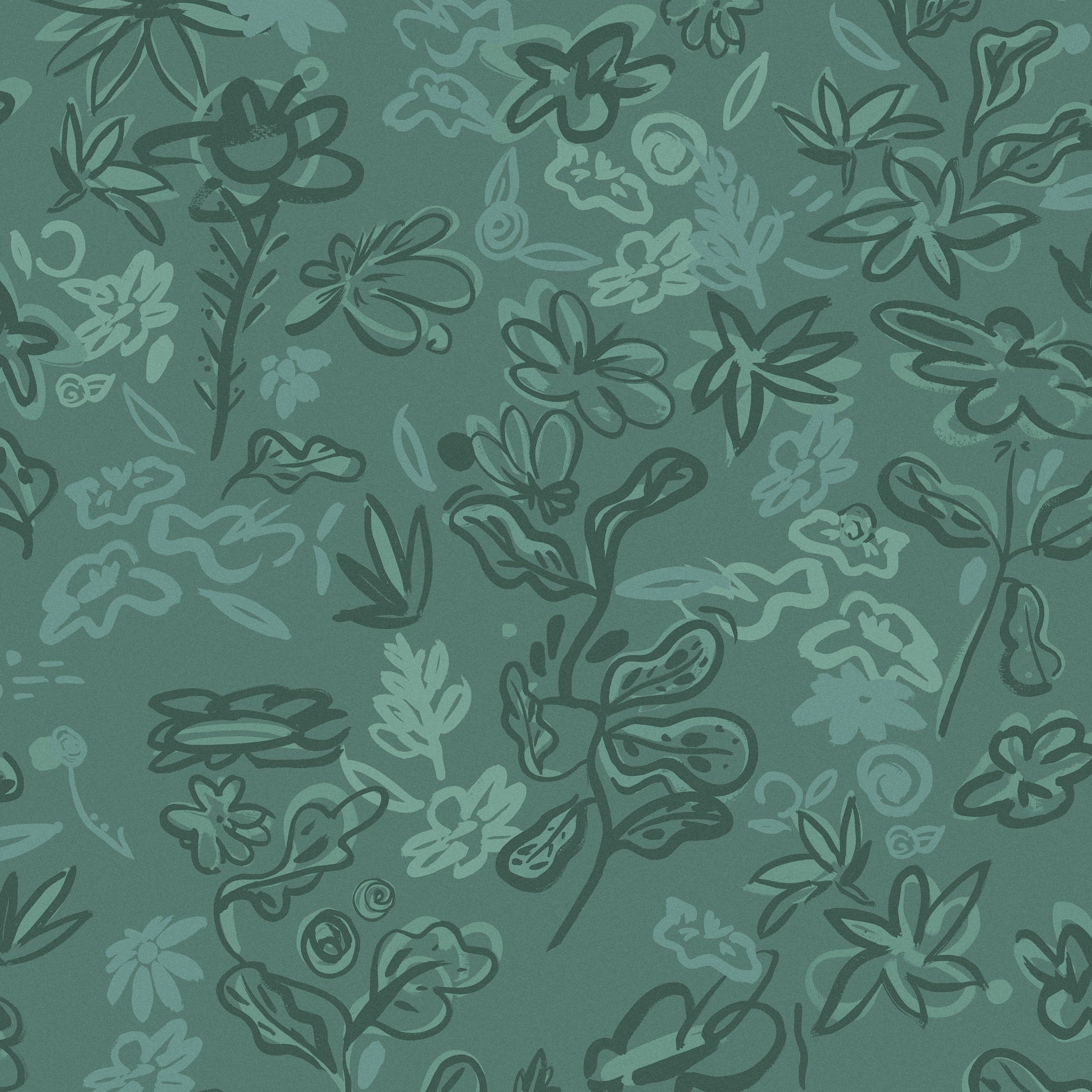 Tres Tintas behang Crazy Flowers EF4905-2