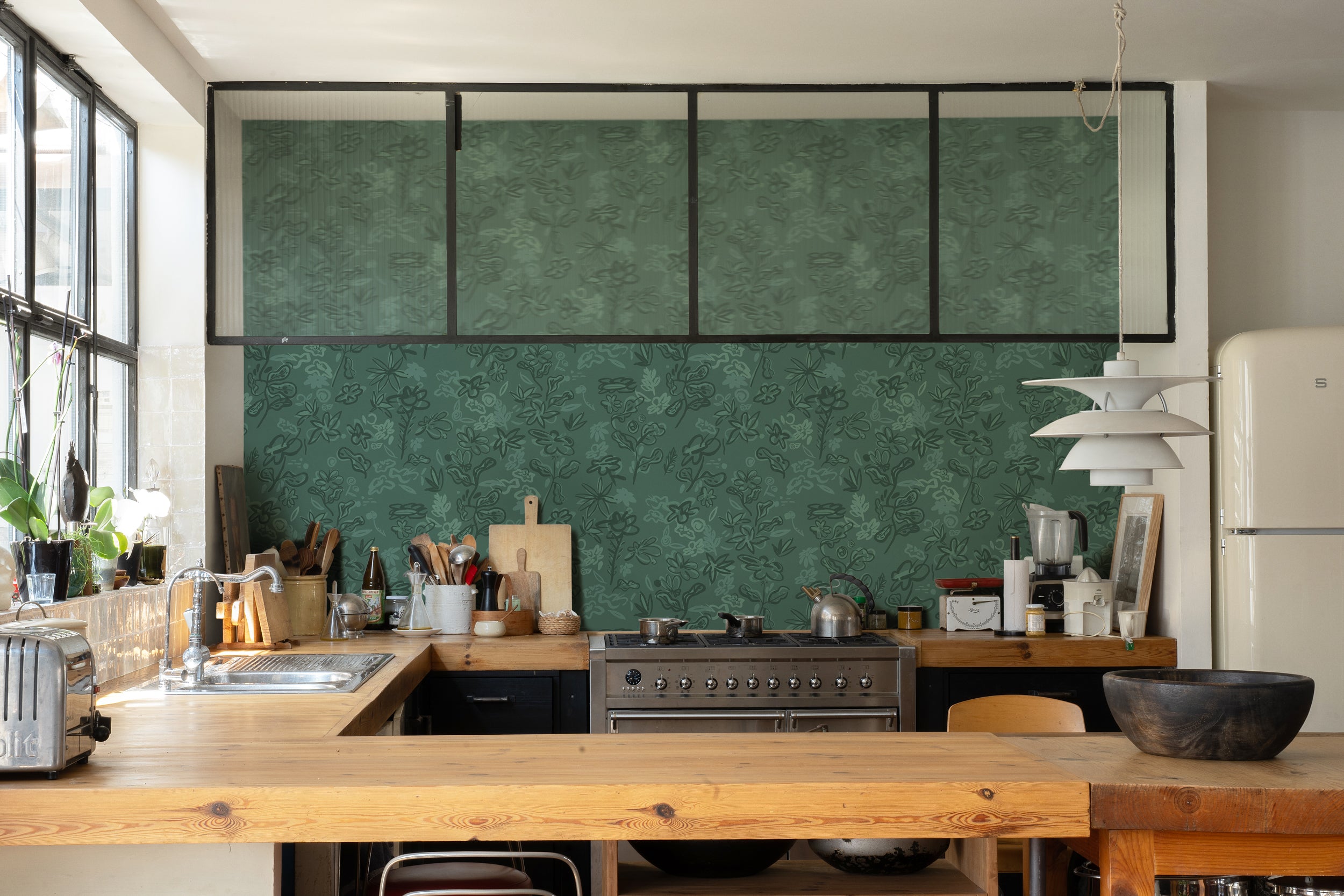 Tres Tintas behang Crazy Flowers EF4905-2