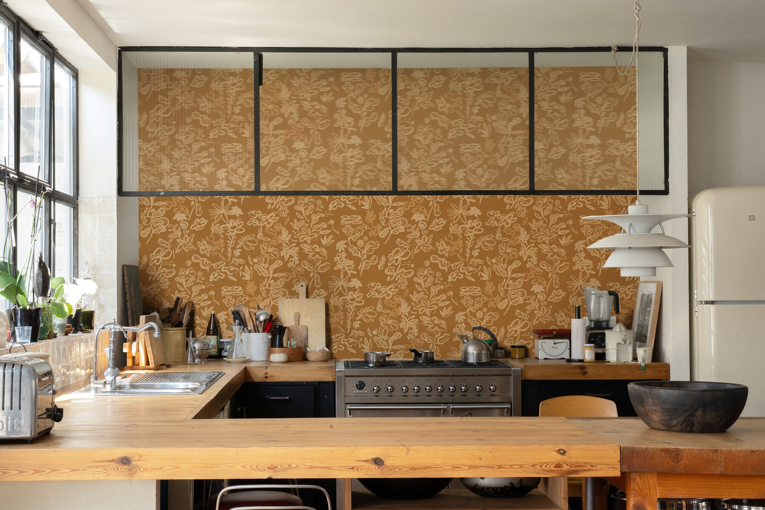 Tres Tintas behang Crazy Flowers EF4905-3