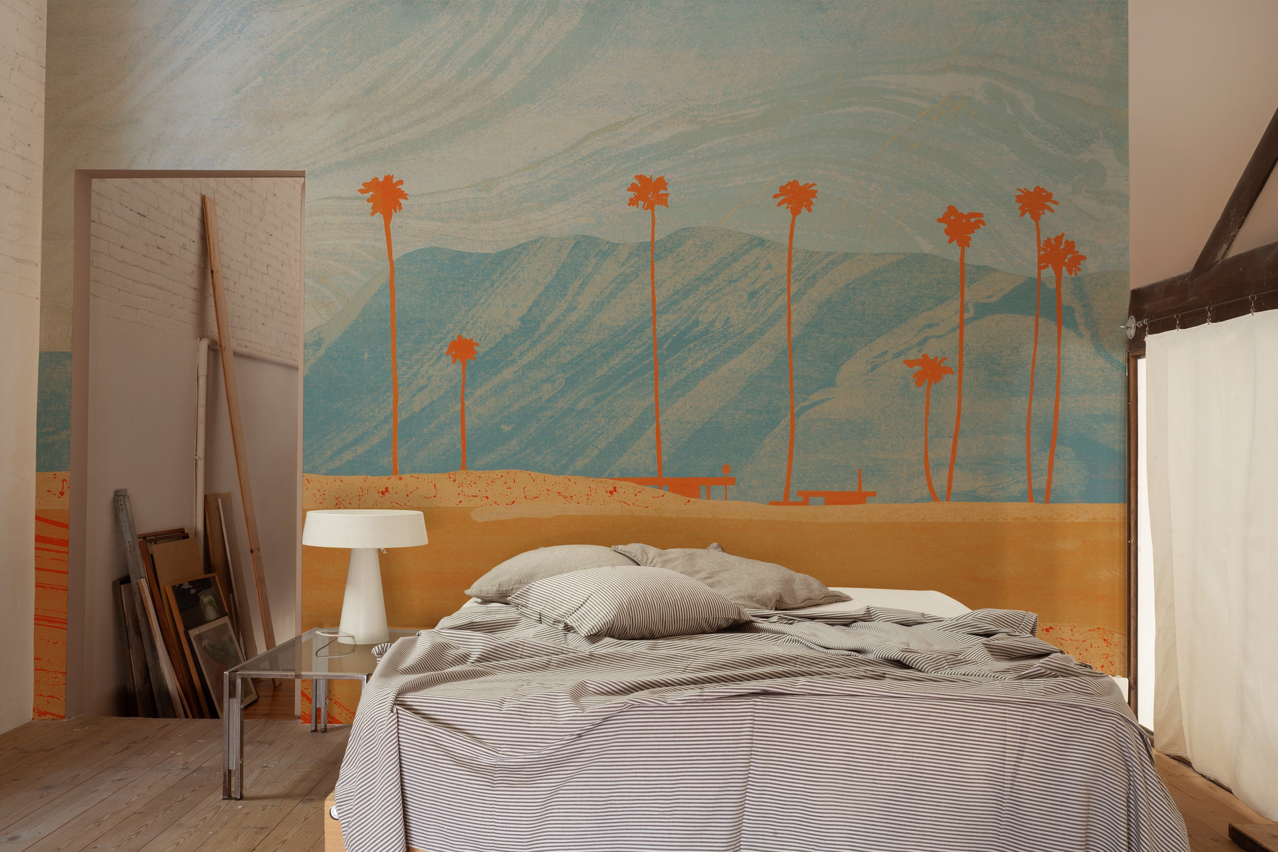 Tres Tintas behang Palms view M4903-2