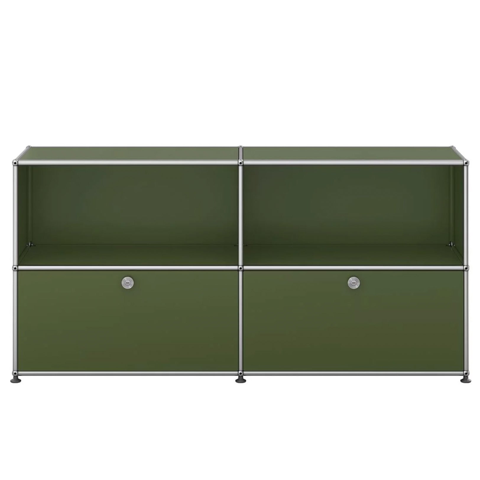 USM Haller QS_C2 sideboard met klepdeuren groen