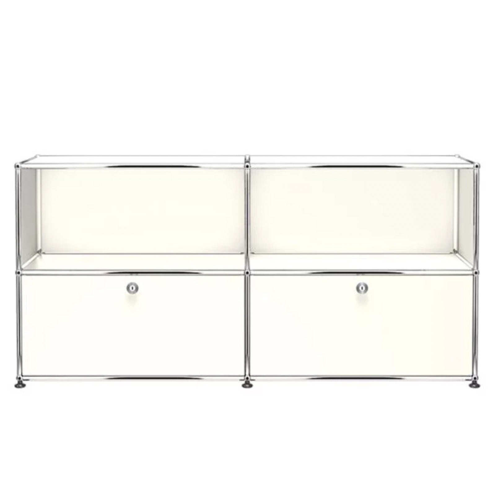 USM Haller QS_C2 sideboard met klepdeuren wit