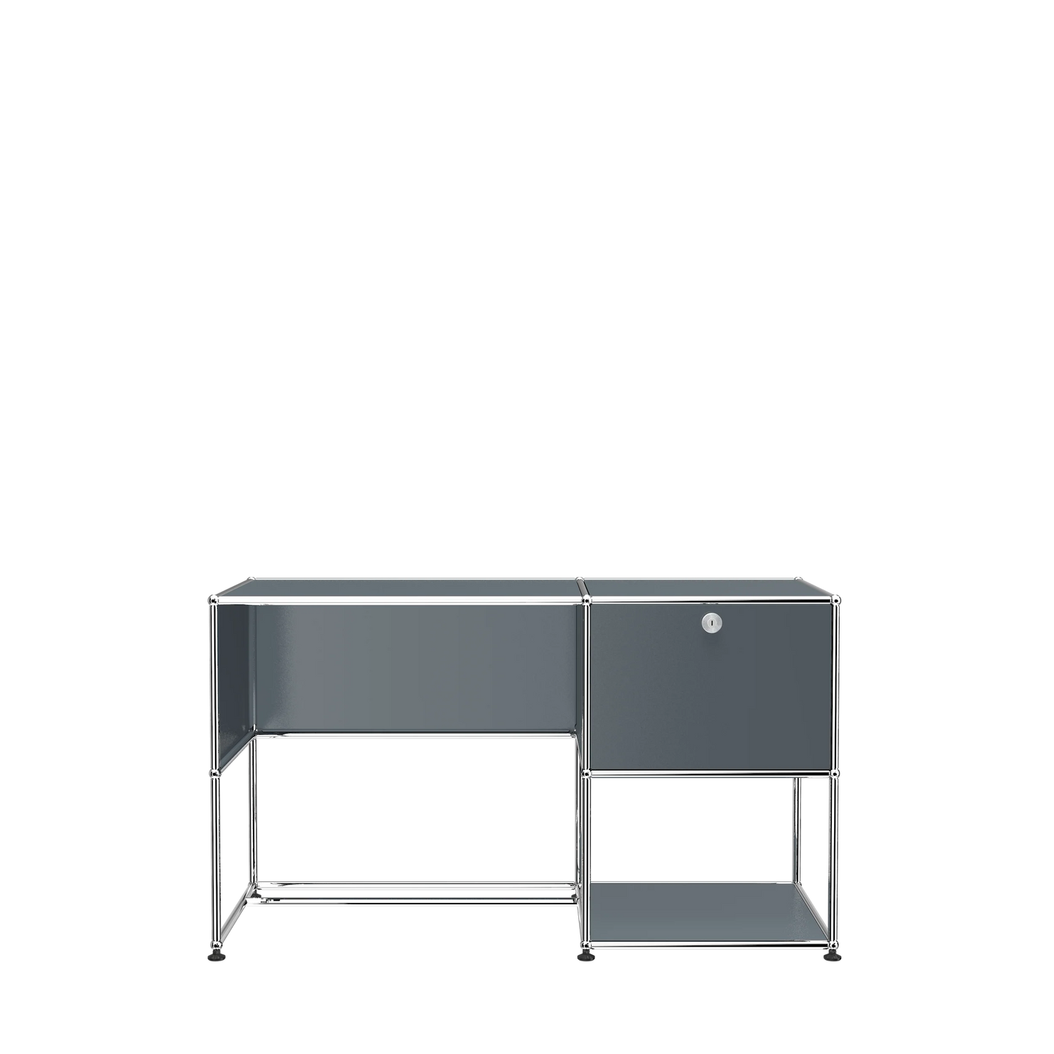 USM Haller Bureau A donkergrijs werkplek