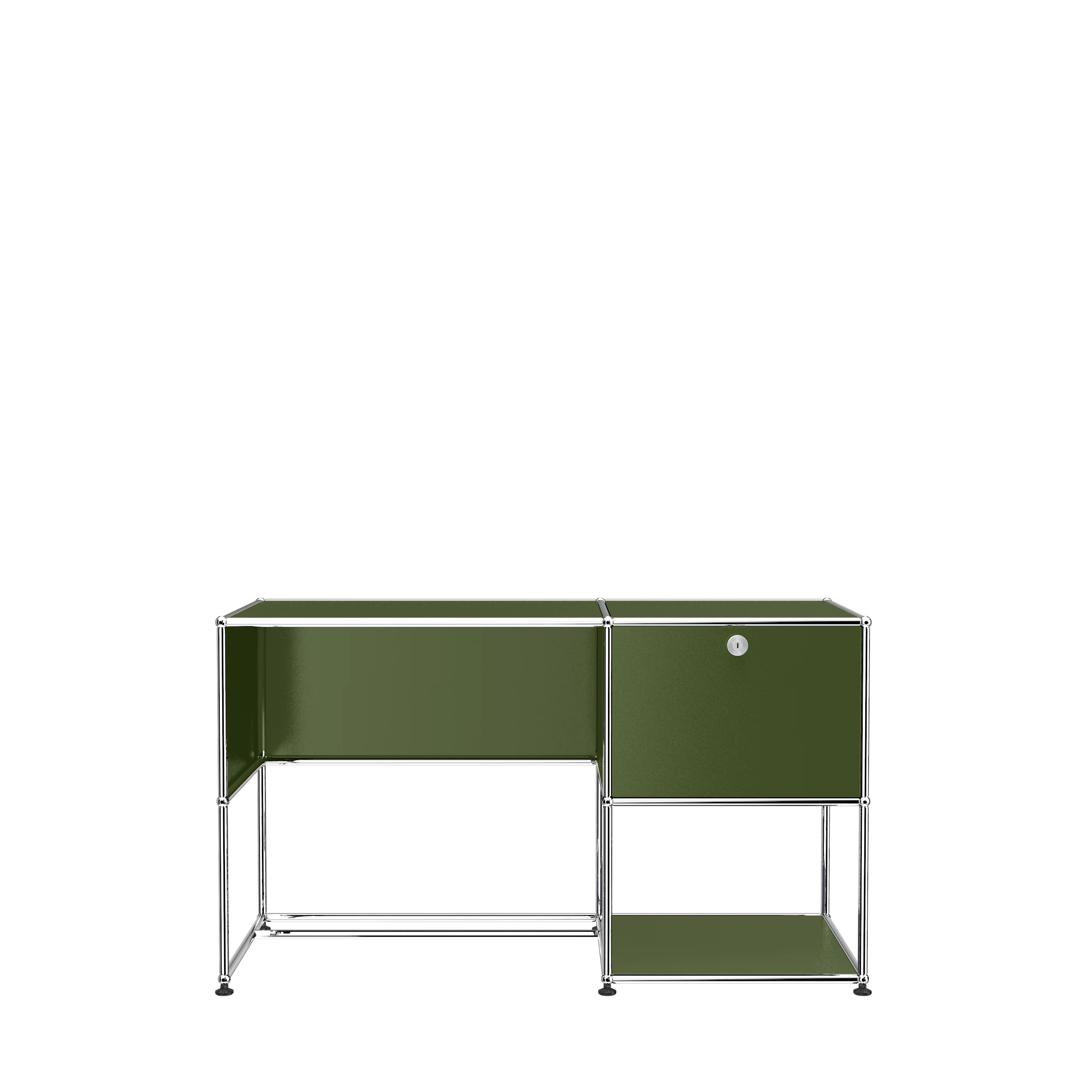 USM Haller Bureau A desk olive green