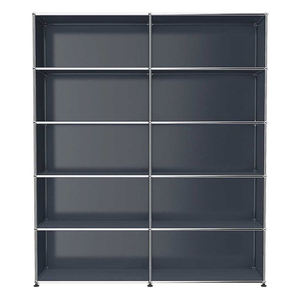 USM Haller H2 donkergrijze open kast