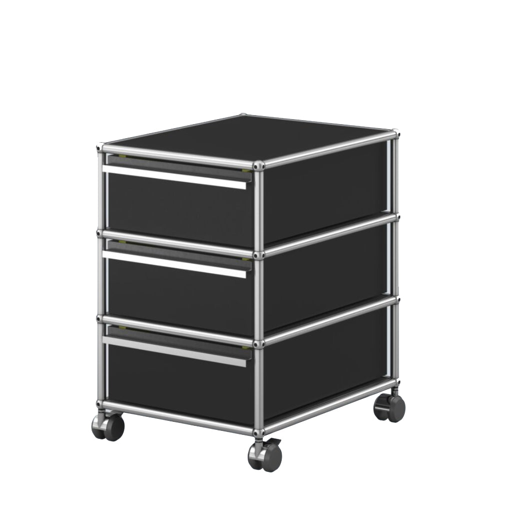 USM Haller M26 rolcontainer zwart kantoor thuiswerken