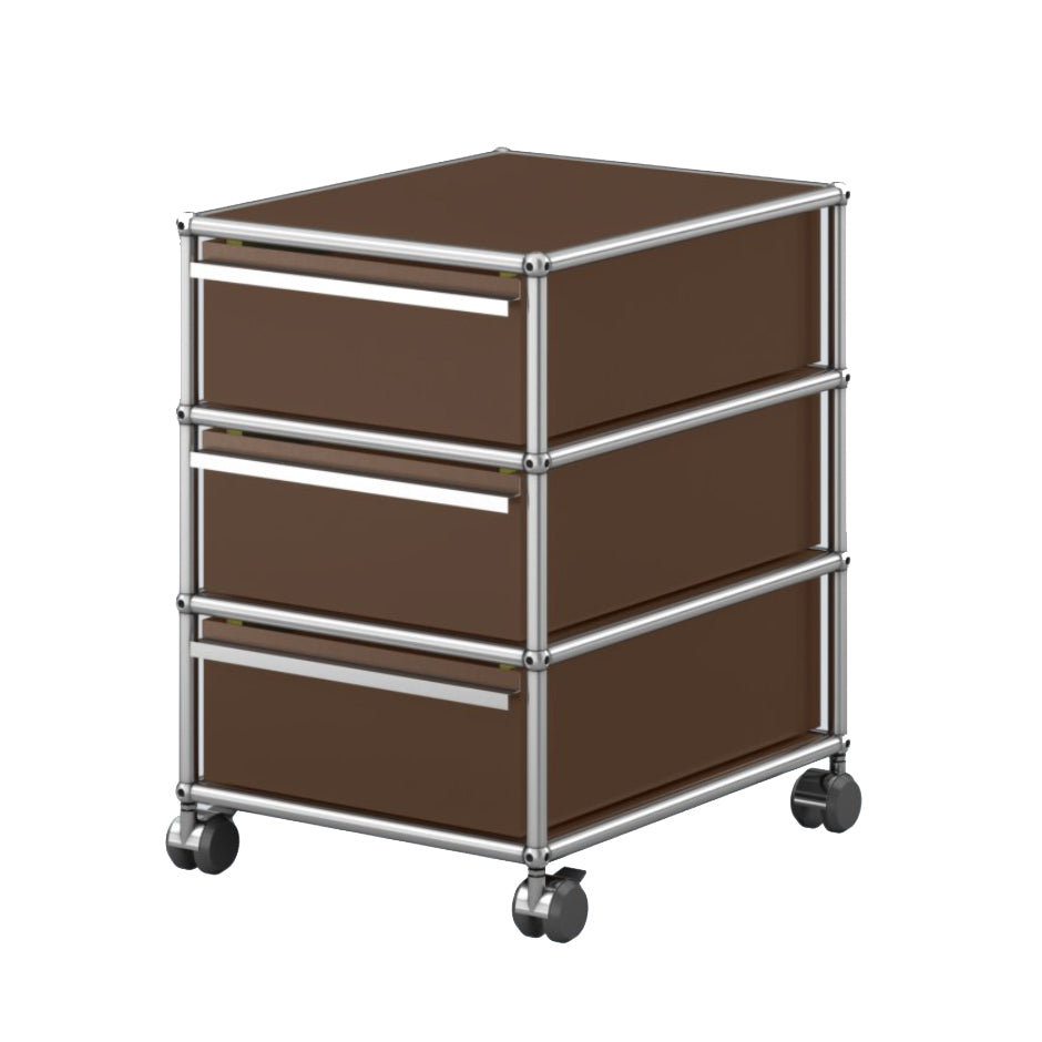 USM Haller M26 rolcontainer bruin kantoor thuiswerken