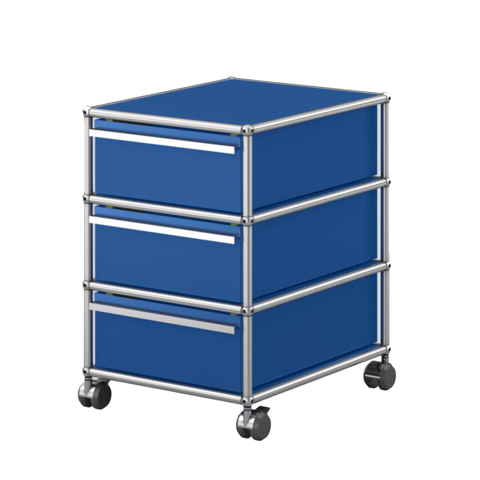 USM Haller M26 rolcontainer kantoor thuiswerken blauw