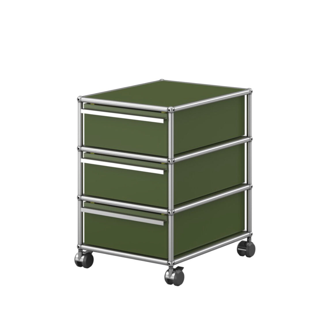 USM Haller M26 rolcontainer olijfgroen thuiswerken kantoor