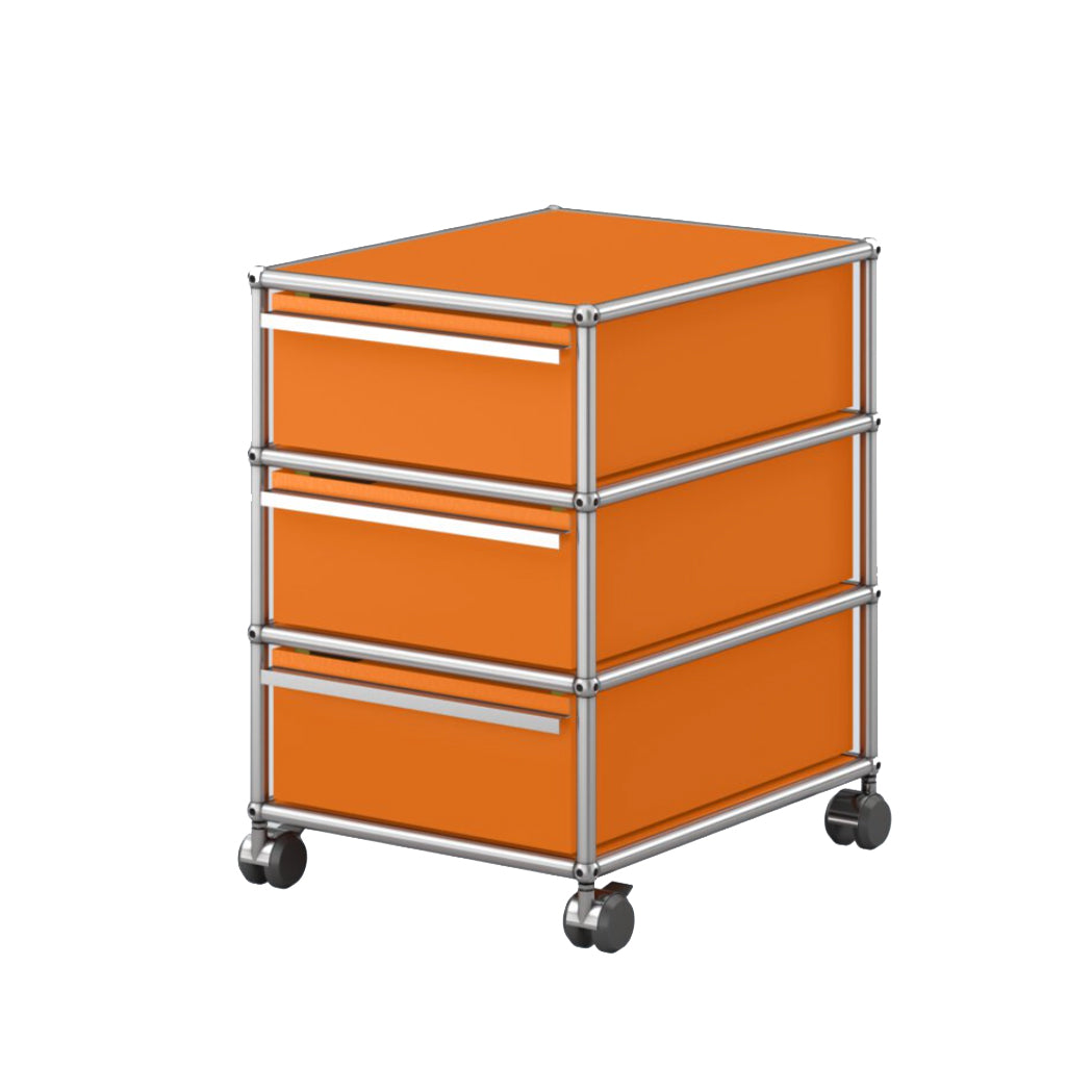 USM Haller M26 rolcontainer oranje kantoor thuiswerken