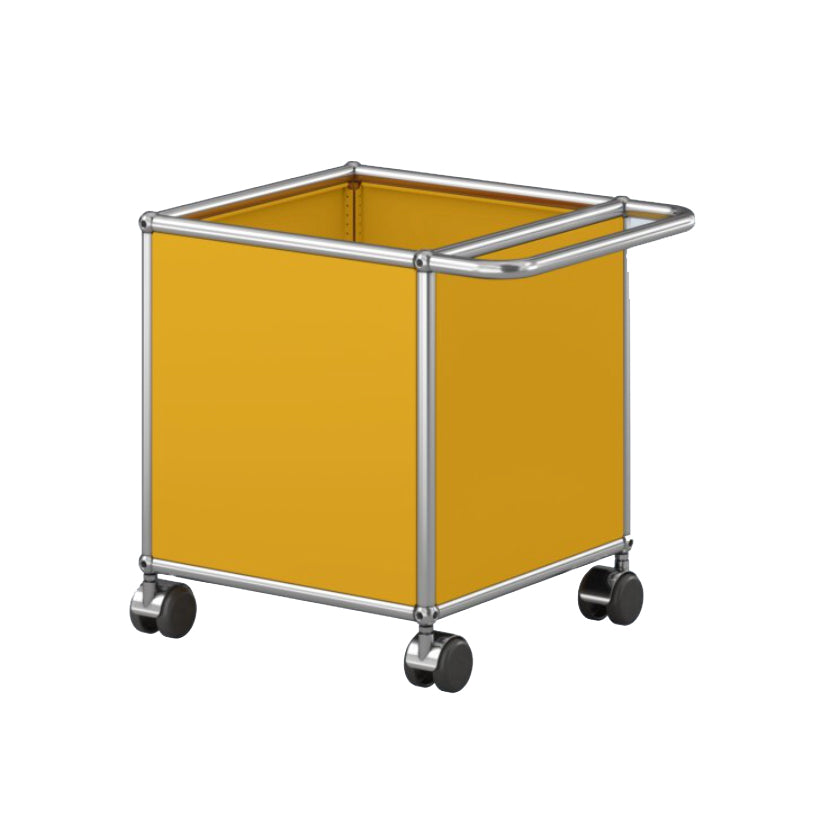 USM Haller M53 opbergbox met wieltjes geel
