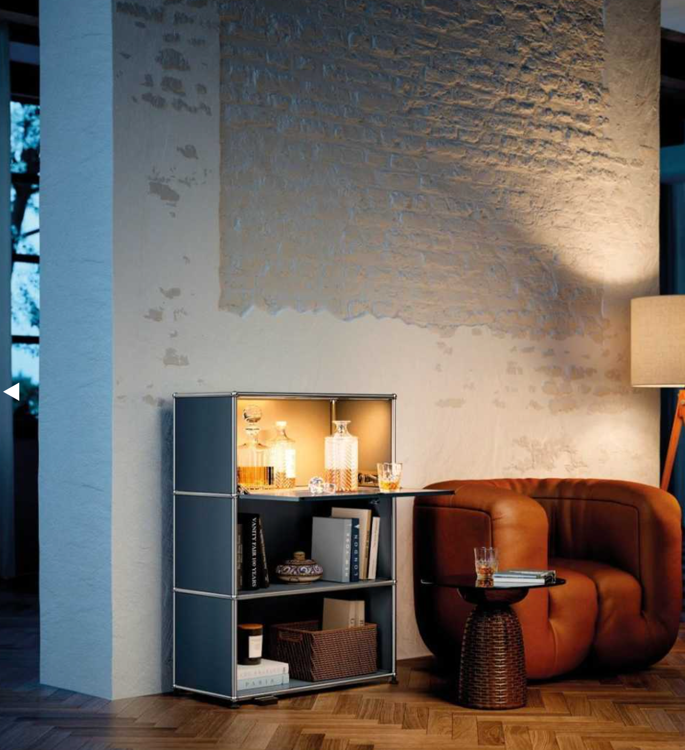 USM Haller M58 dressoir met verlichting sfeerafbeelding