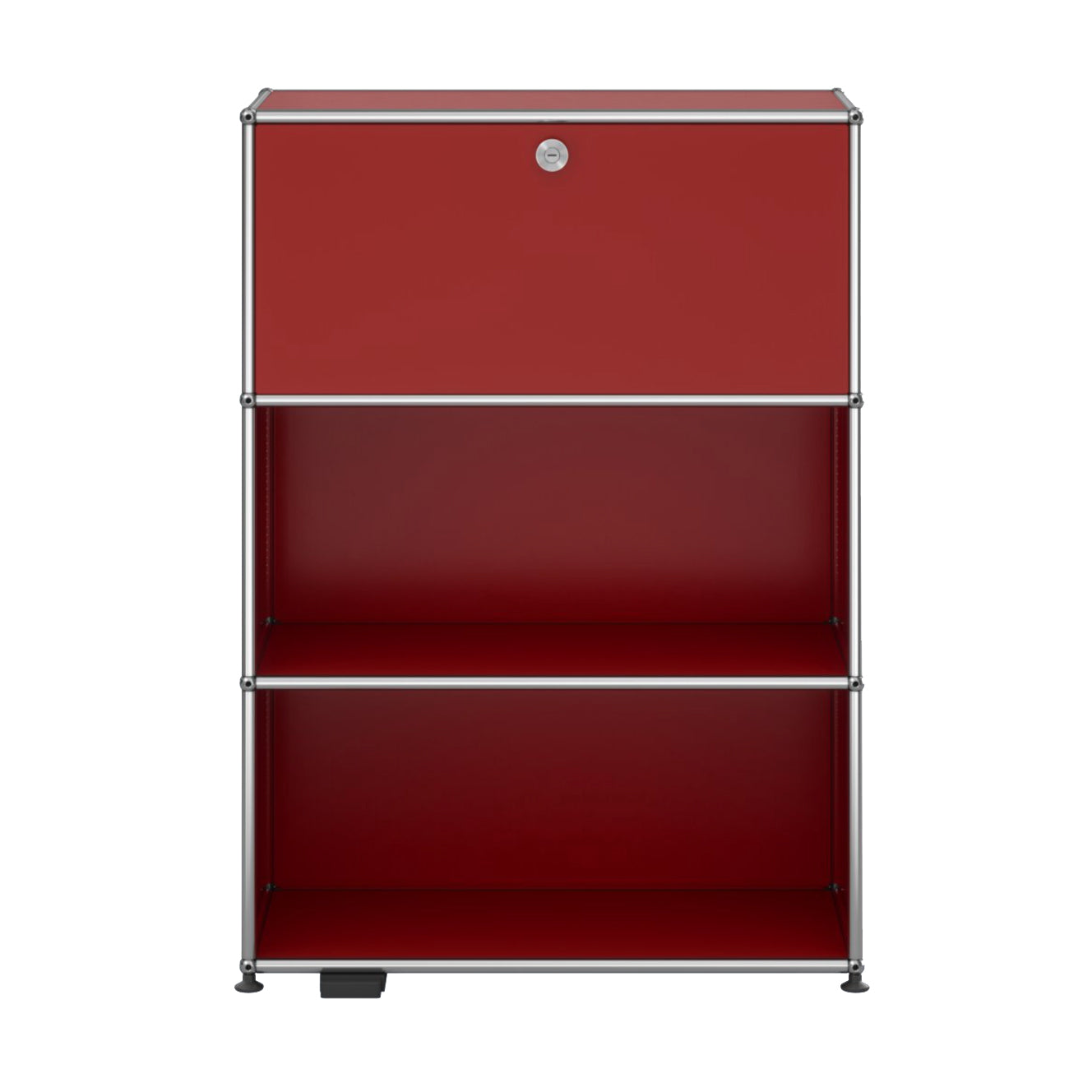 USM Haller M58 dressoir rood met verlichting