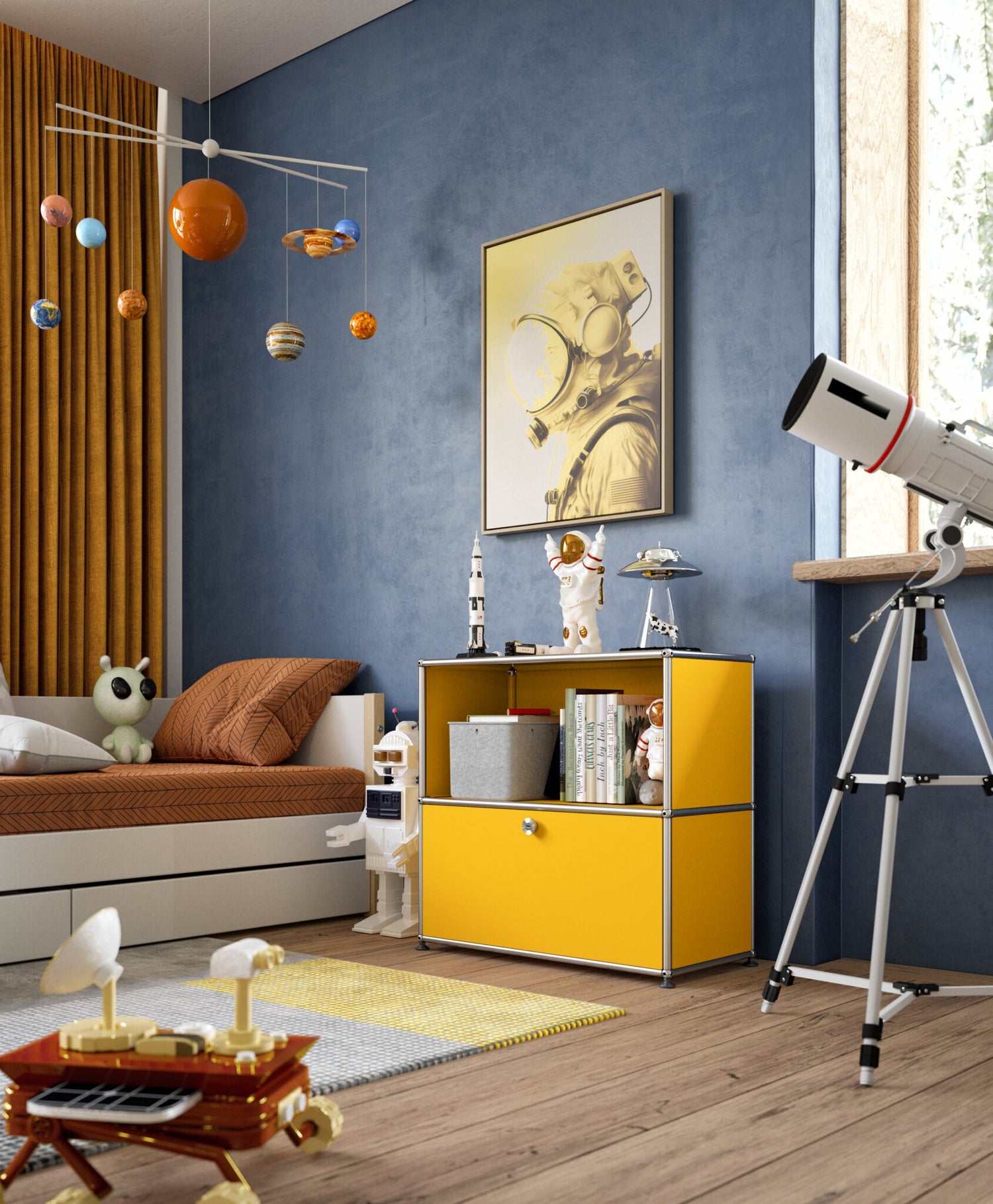 USM Haller M62 kast geel slaapkamer