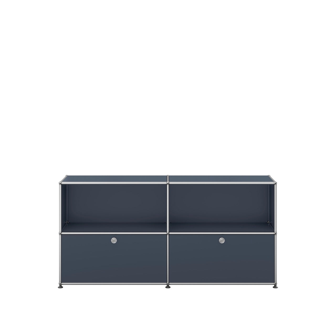 USM Haller QS_C2 sideboard met klepdeuren grijs woonkamer