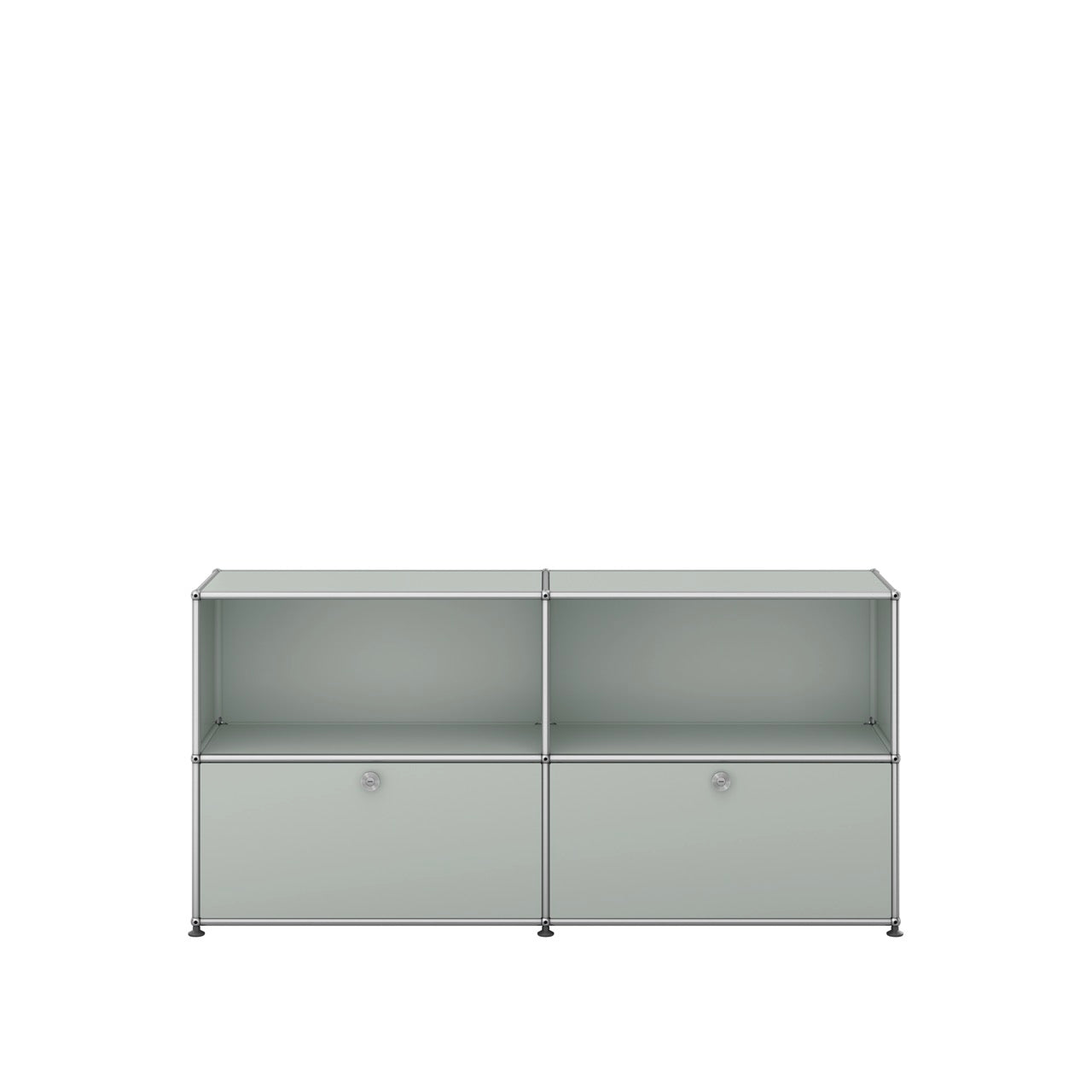 USM Haller QS_C2 sideboard met klepdeuren lichtgrijs