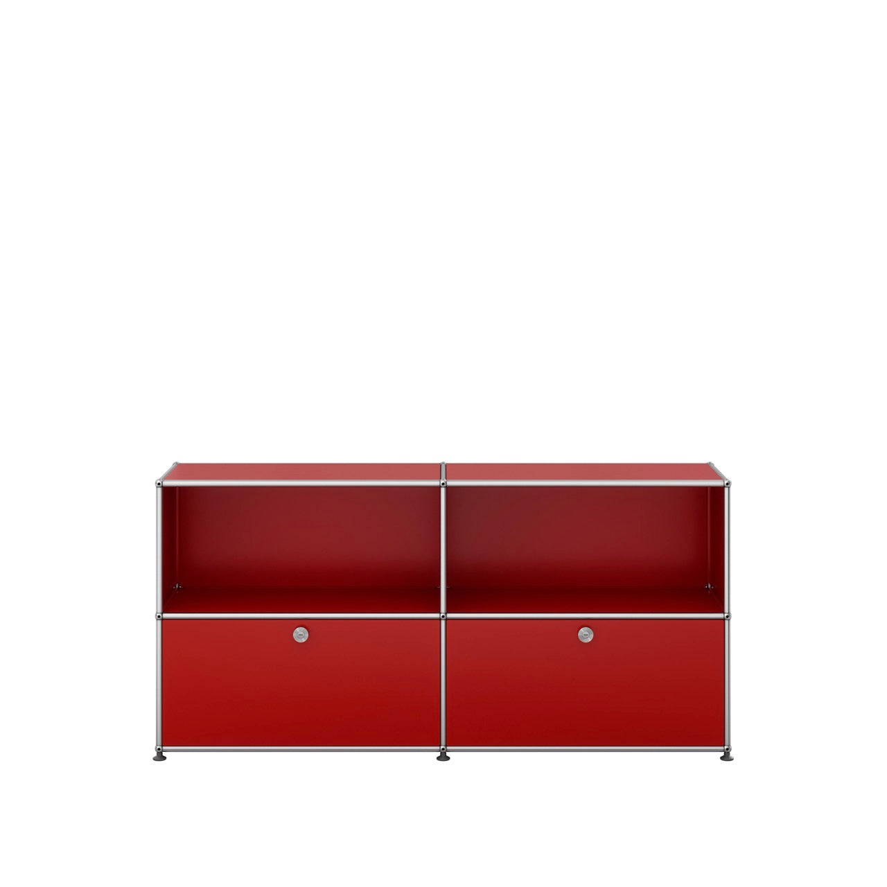 USM Haller QS_C2 sideboard met klepdeuren rood