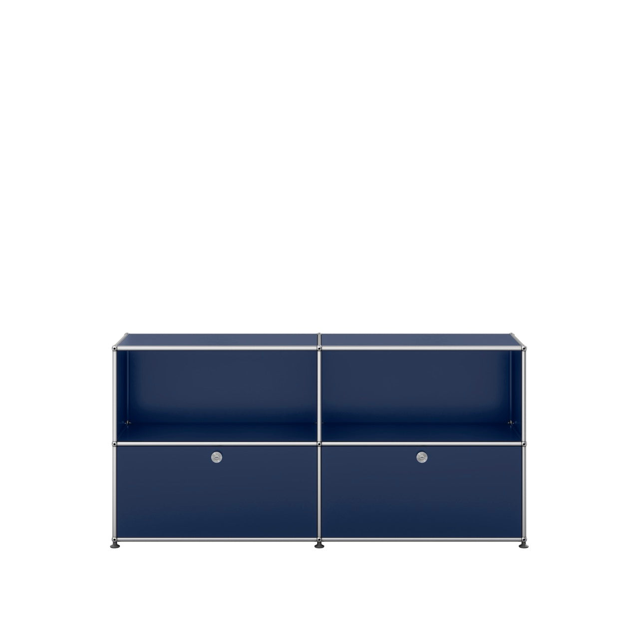 USM Haller QS_C2 sideboard met klepdeuren donkerblauw