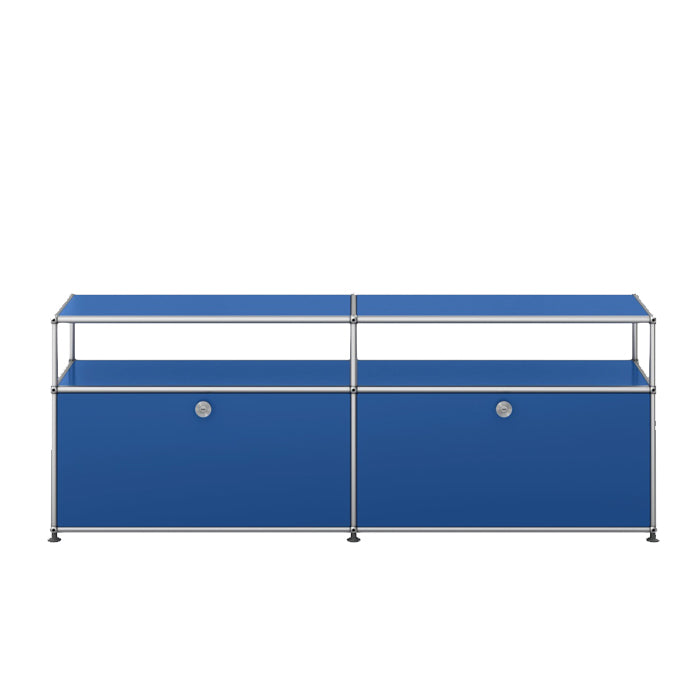 USM Haller tv-meubel blauw woonkamer