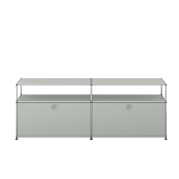 USM Haller tv-meubel lichtgrijs woonkamer