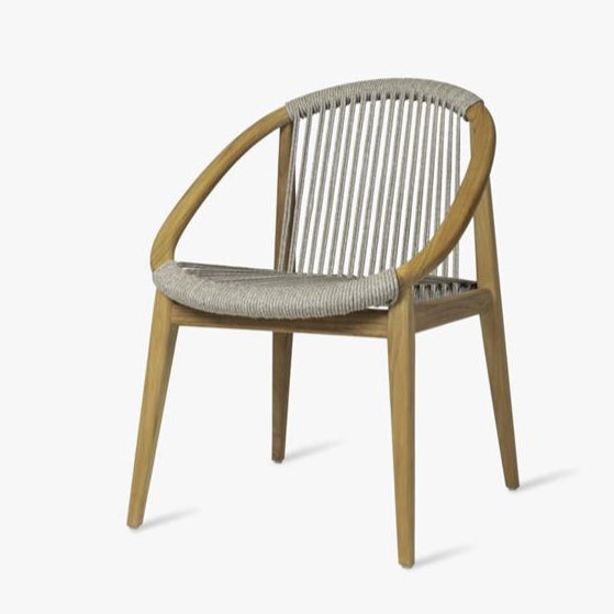 Vincent Sheppard Frida dining chair white rope teak