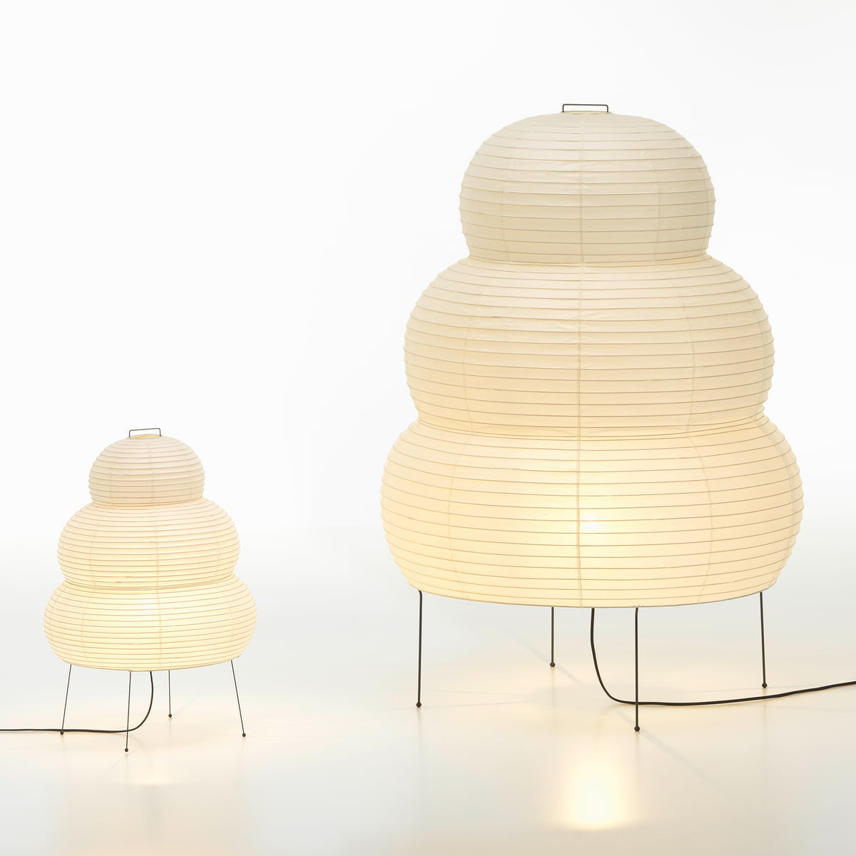 Vitra Akari 24N vloerlamp groot en klein