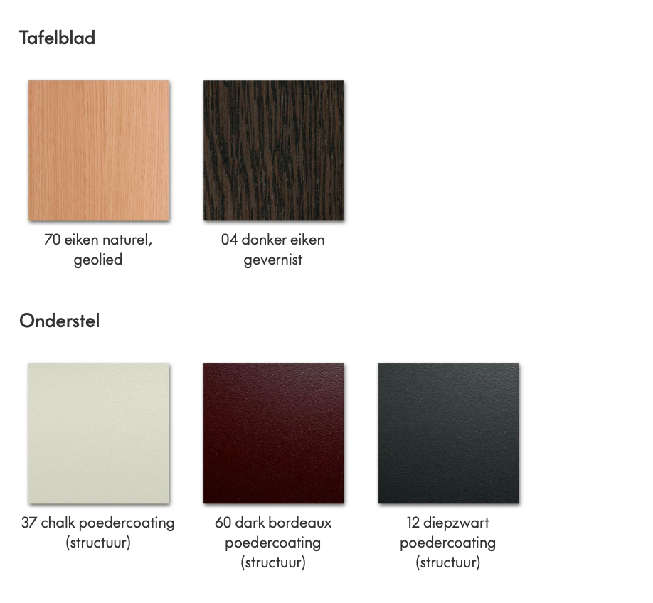 Vitra Courier bureau kleuren