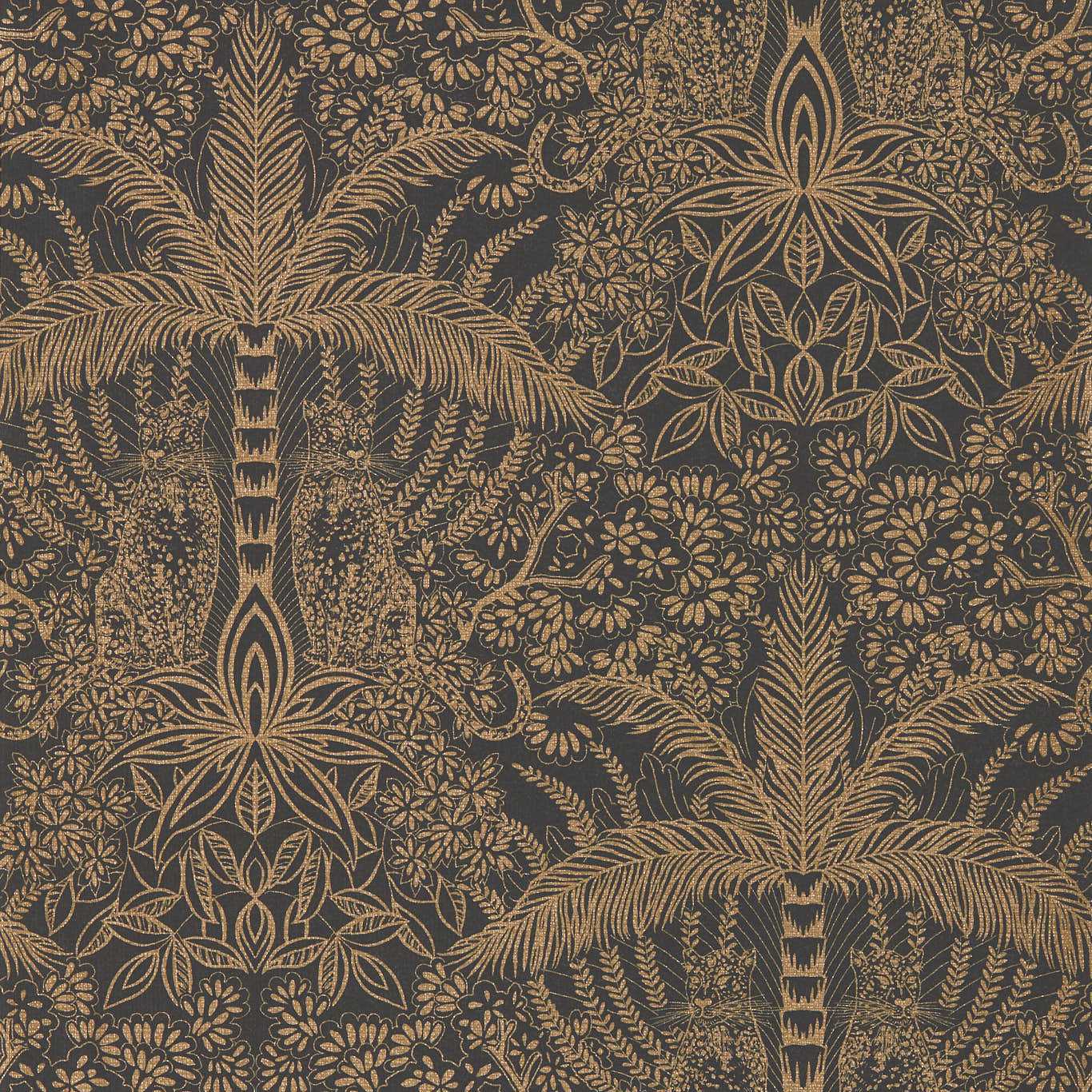 Clarke & Clarke behang Leopardo Antique/Noir W0141/01