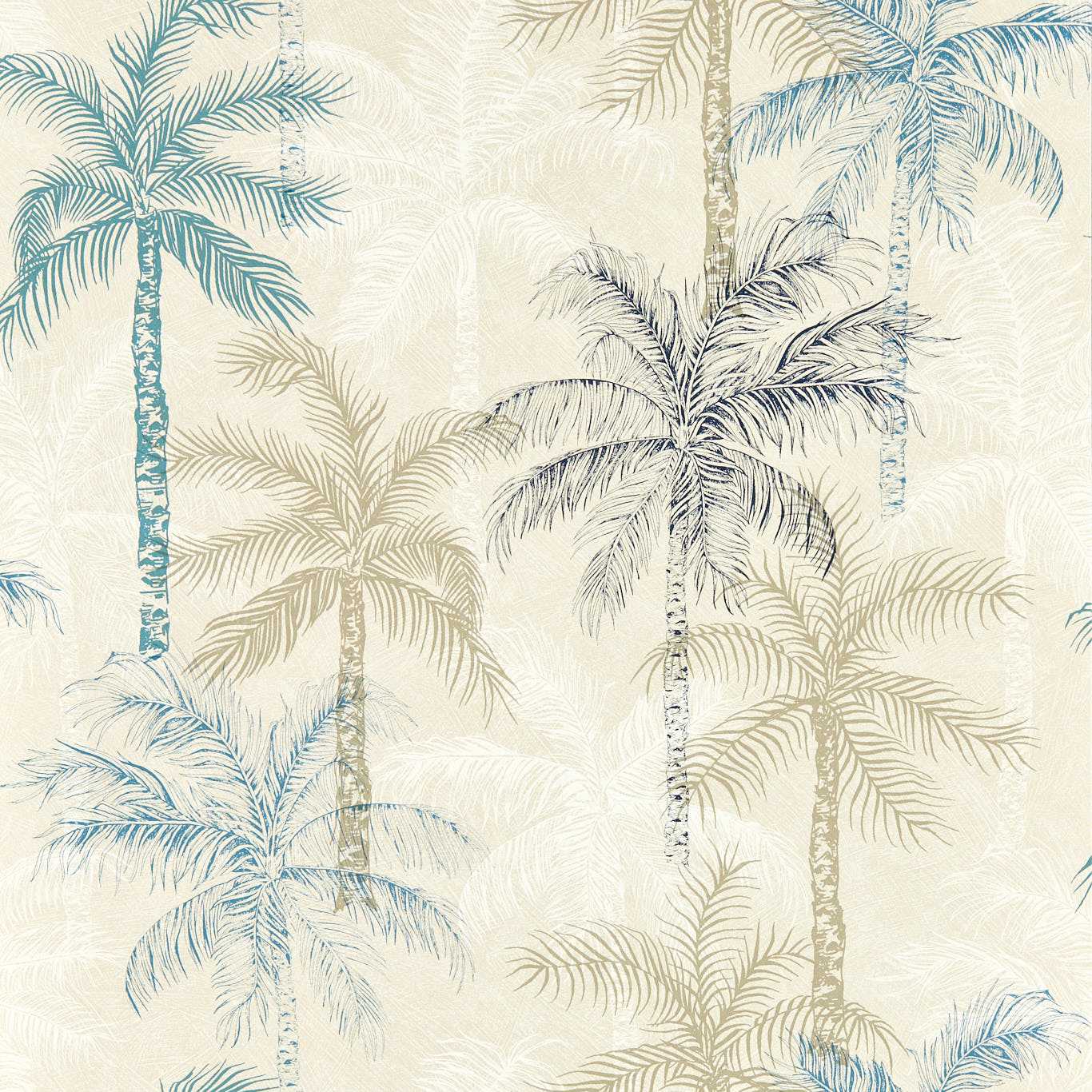 Clarke & Clarke behang Palmyra Denim W0189/01