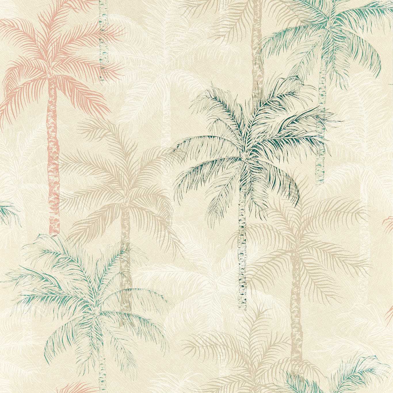 Clarke & Clarke behang Palmyra Mineral/Blush W0189/03