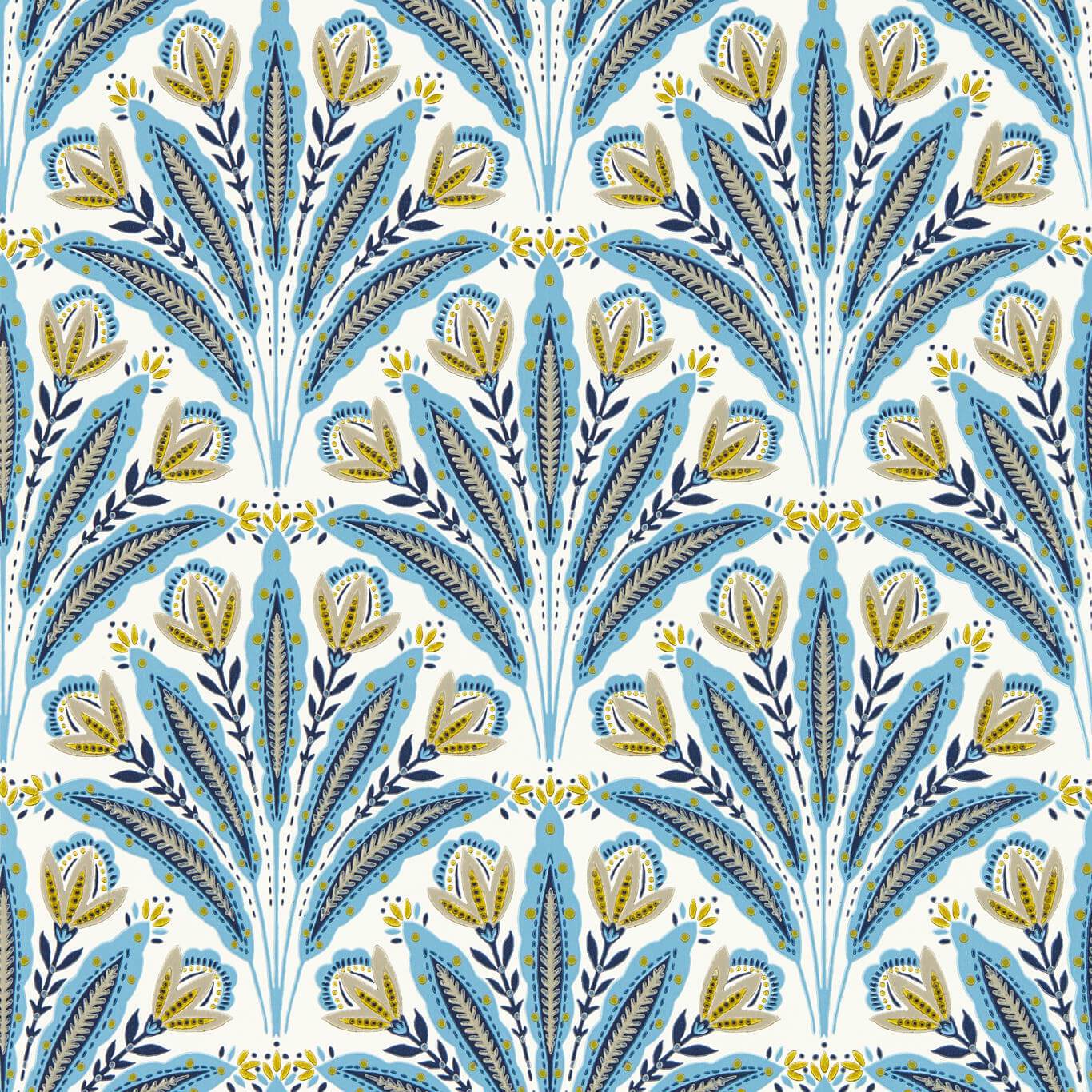 Clarke & Clarke behang Attingham Denim W0193/02