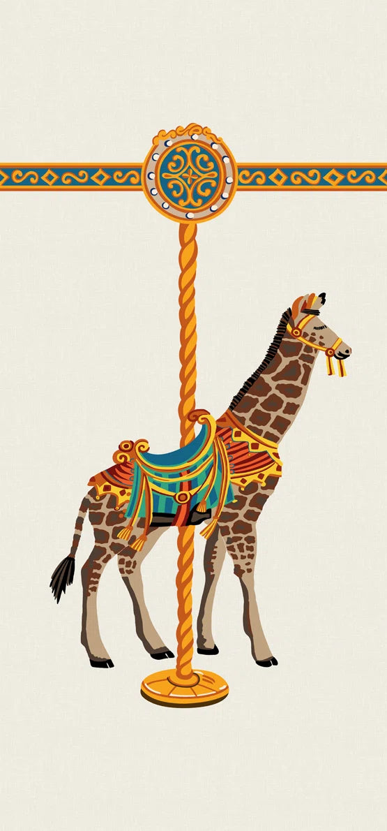 Pierre Frey behang La Girafe du Carrousel Multicolore FP247001