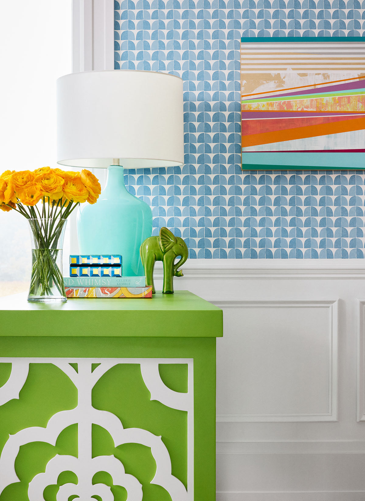 Thibaut behang Solsbury blue