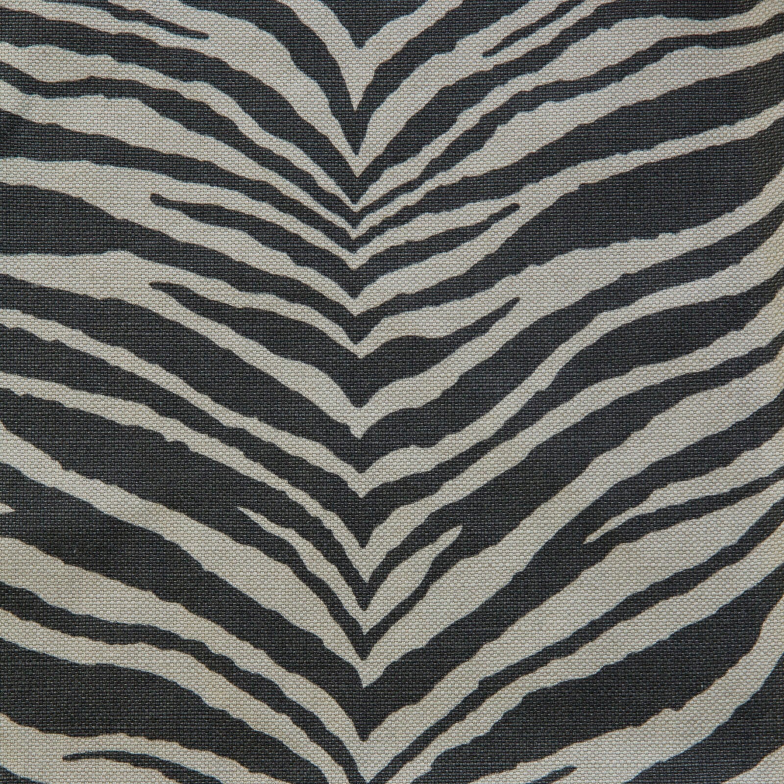 Lauritzon stof Wildlife 1 Musta zebra-print bekledingsstof