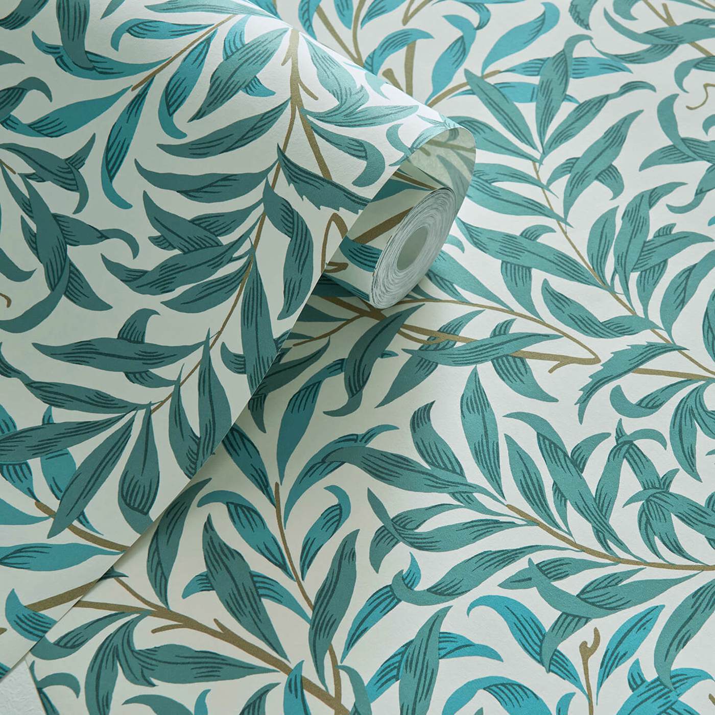 Clarke & Clarke behang Willow Boughs Teal W0172/05