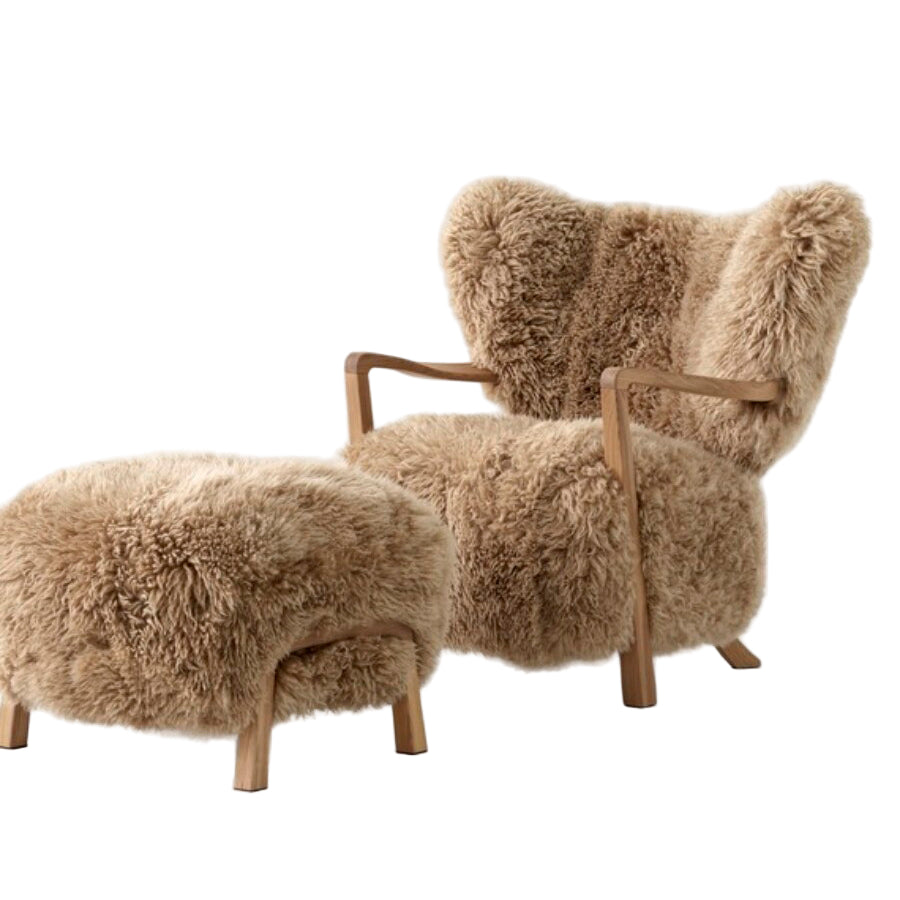 &Tradition Wulff ATD2 Lounge Chair met ottoman