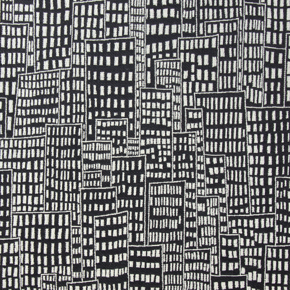 Lauritzon stof York 004 grafisch stadsdessin bekledingsstof per meter