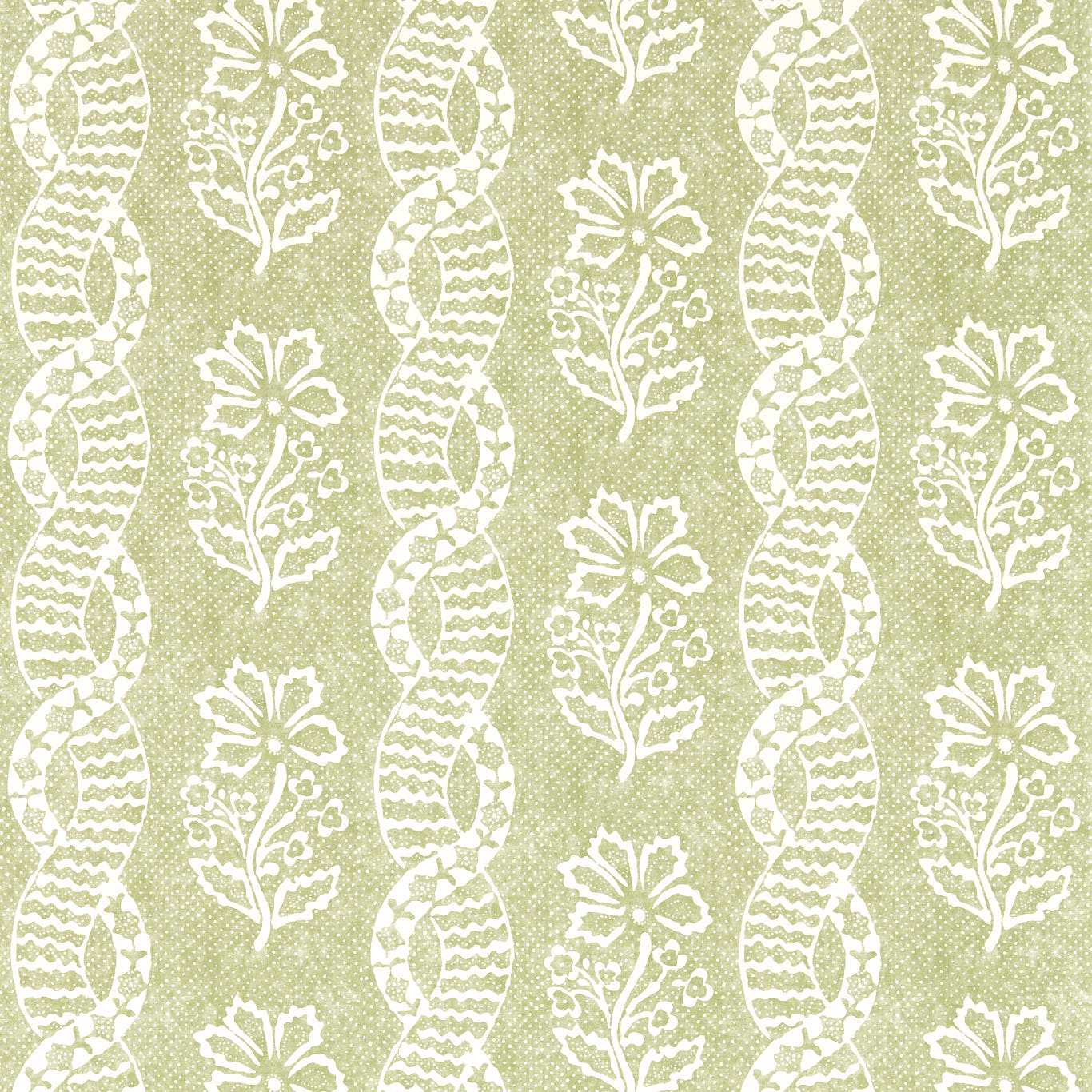 Zoffany behang Dabu Stripe Pale Olive 313118