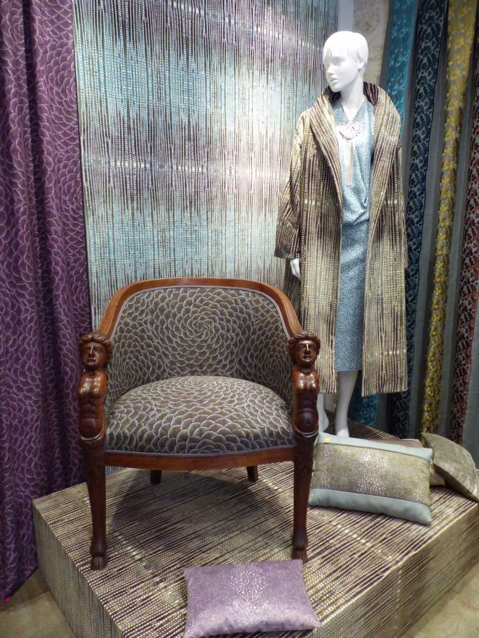 Karin Sajo stof Amazone KS 123 - Bleu Cobalt