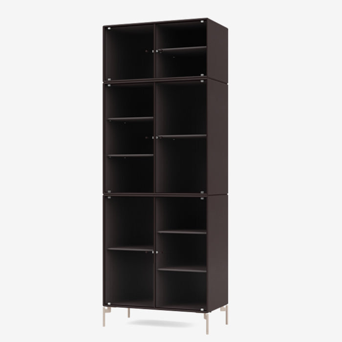 Montana Ripple 4 Vitrine cabinet bruin balsamic