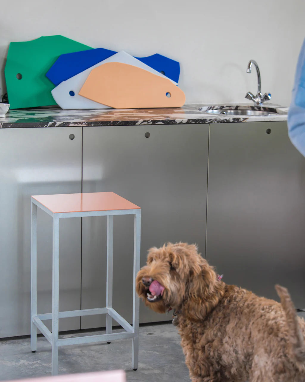 Valerie Objects Alu bar stool